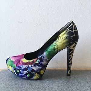 Nine West Floral Heels